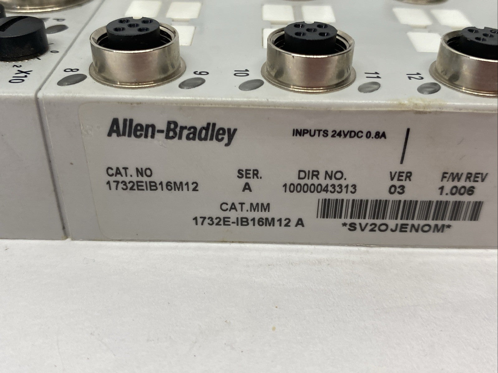 1732E-IB16M12 | Allen Bradley Ser. A AmorBlock 16-Point Input Module, EtherNet/IP - Used - Maverick Industrial Sales