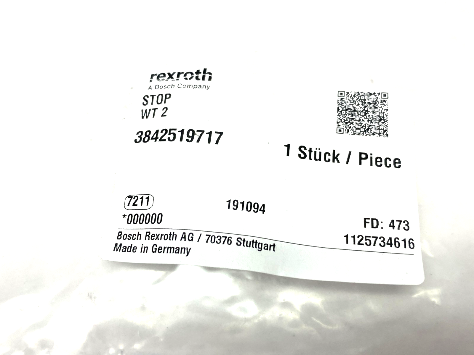 Bosch Rexroth 3842519717 Stop Module WT 2 - Maverick Industrial Sales