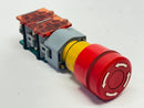 EAO 704.664.2 Emergency Stop Pushbutton w/ 2x 704.911.5 Switch Element - Maverick Industrial Sales