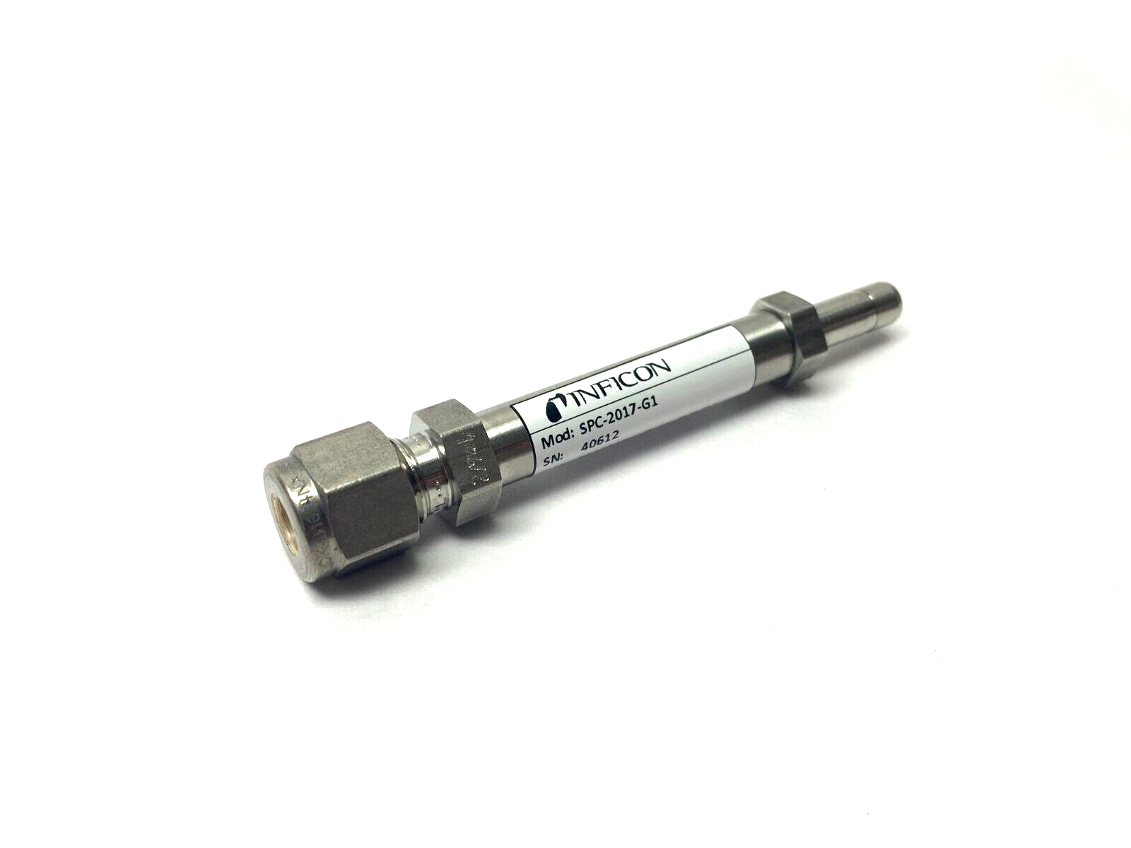 Inficon SPC-2017-G1 Helium Leak Detection Vacuum Jet Nozzle 4.91E-5 atmcc/sec - Maverick Industrial Sales