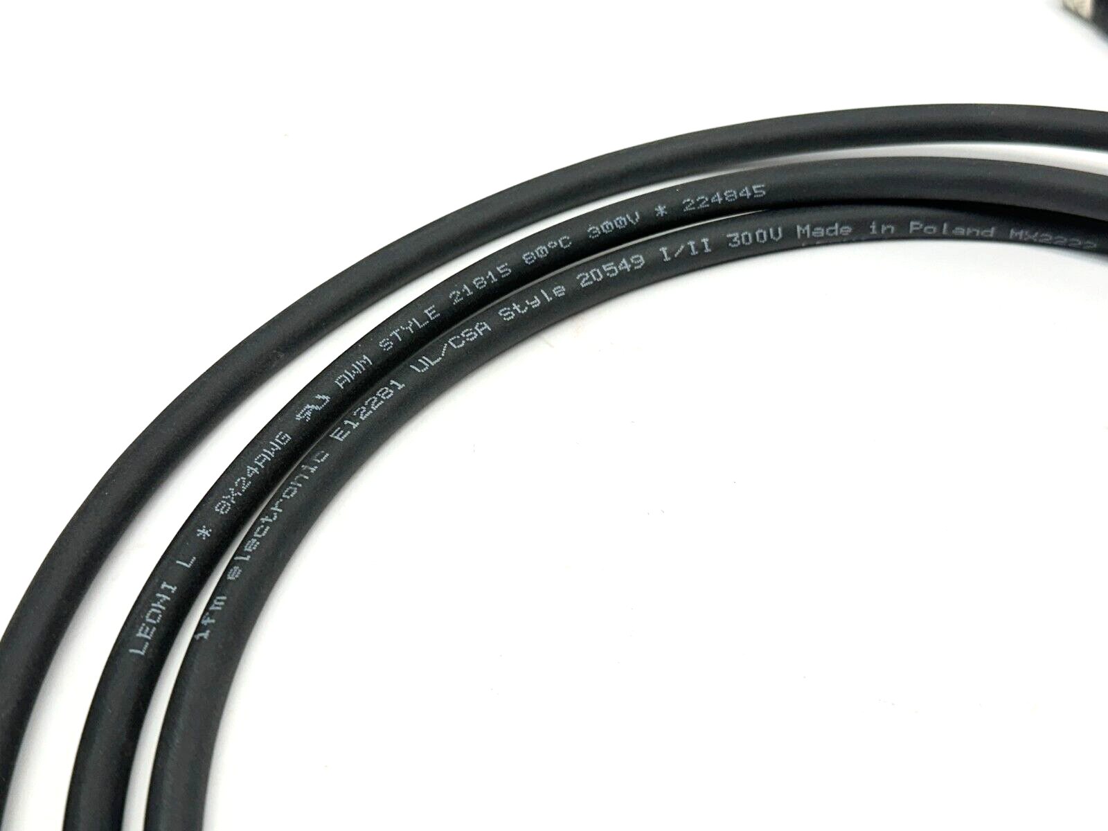 IFM E12281 UL/CSA Style 20549 I/II 300V Cable 80" Length - Maverick Industrial Sales