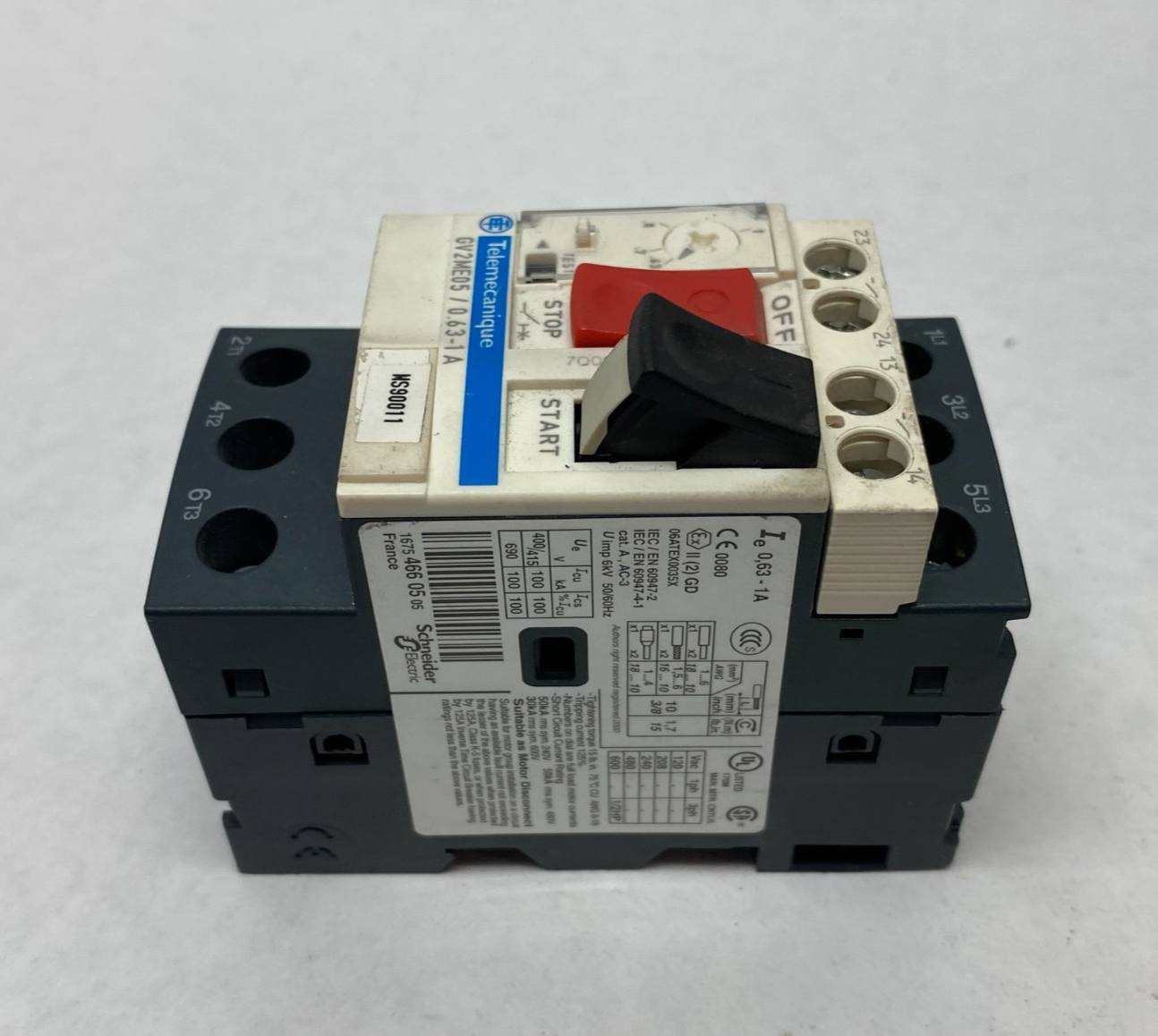 Schneider Electric Telemecanique GV2ME05 TeSys Deca Manual Starter and Protector - Maverick Industrial Sales