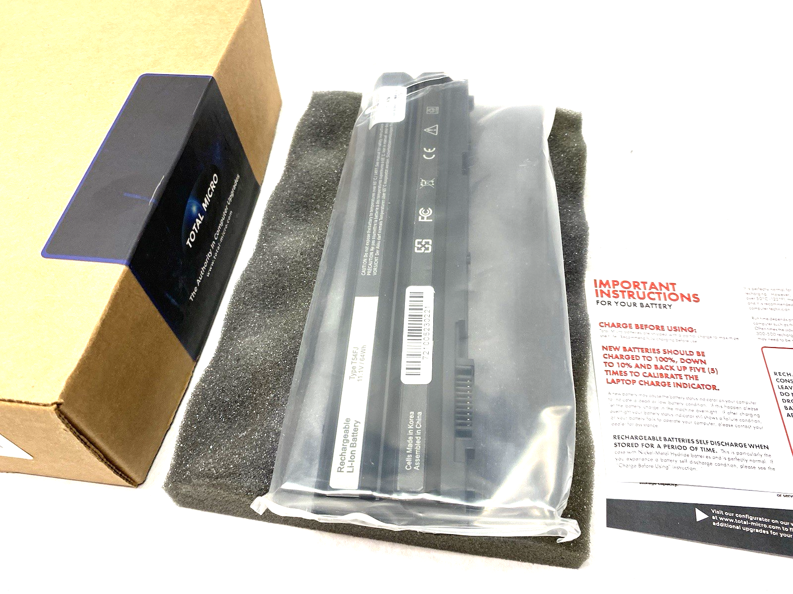 312-1324-TM | Total Micro Notebook Laptop Replacement Battery - Open box - Maverick Industrial Sales