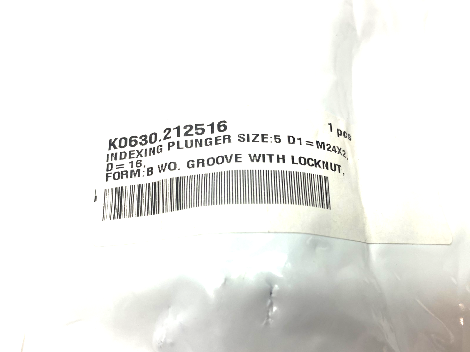 Kipp K0630.212516 Locking Indexing Plunger, Retractable D1=M24X2, D=16 - Maverick Industrial Sales