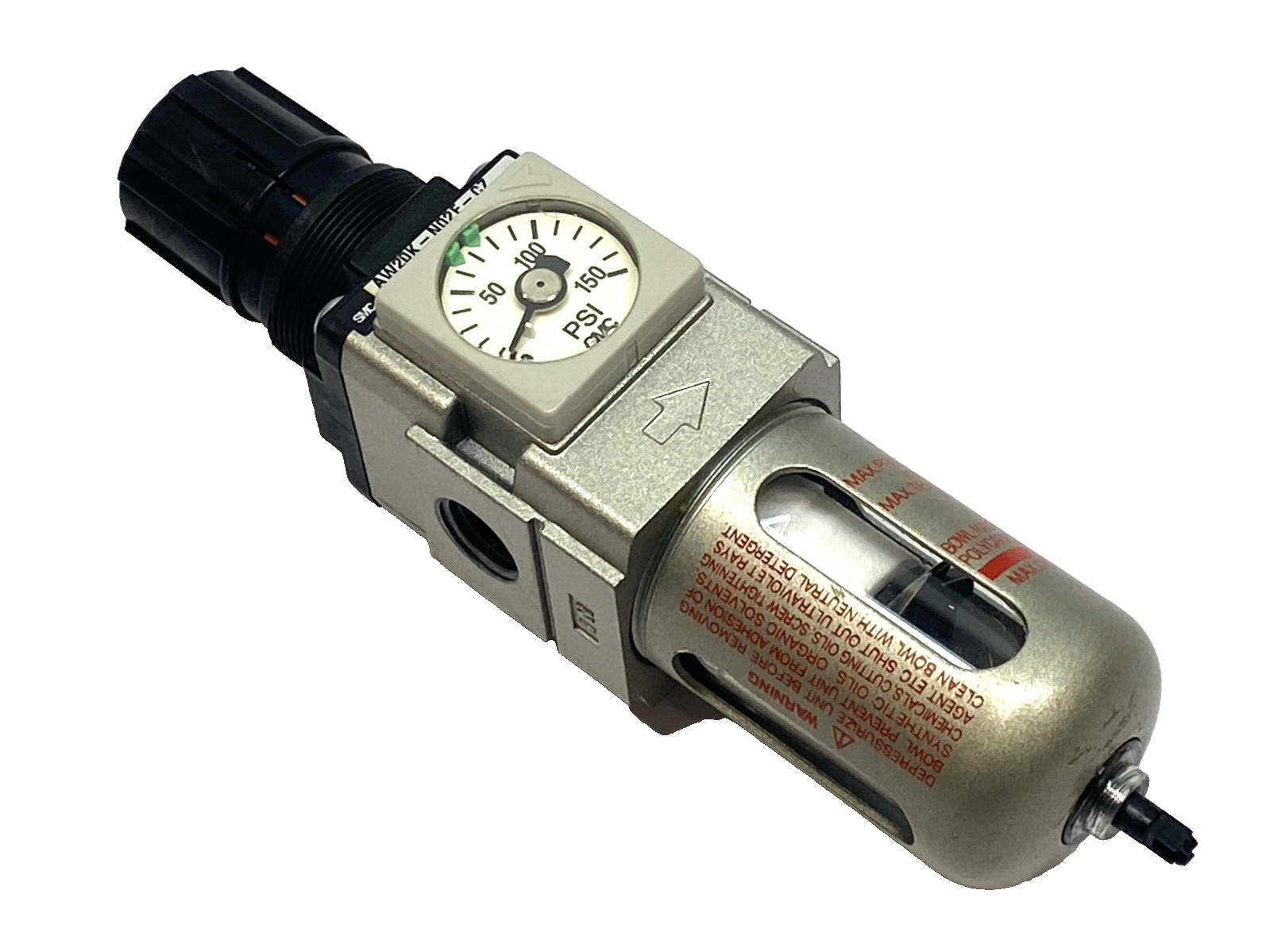 SMC AW20K-N02E-CZ Modular Filter Regulator 1/4" NPT MISSING DRAIN CAP - Maverick Industrial Sales
