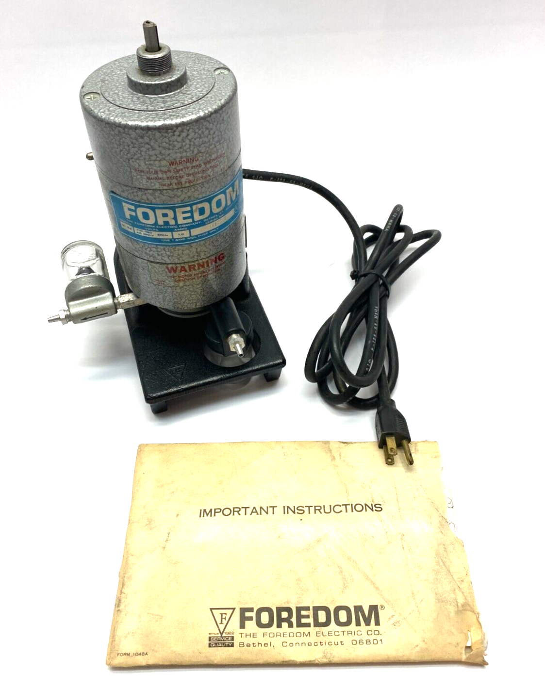 Foredom Electric SL 85 Series Power Screw Driver 110-130VAC 1.0A 60Hz - Maverick Industrial Sales
