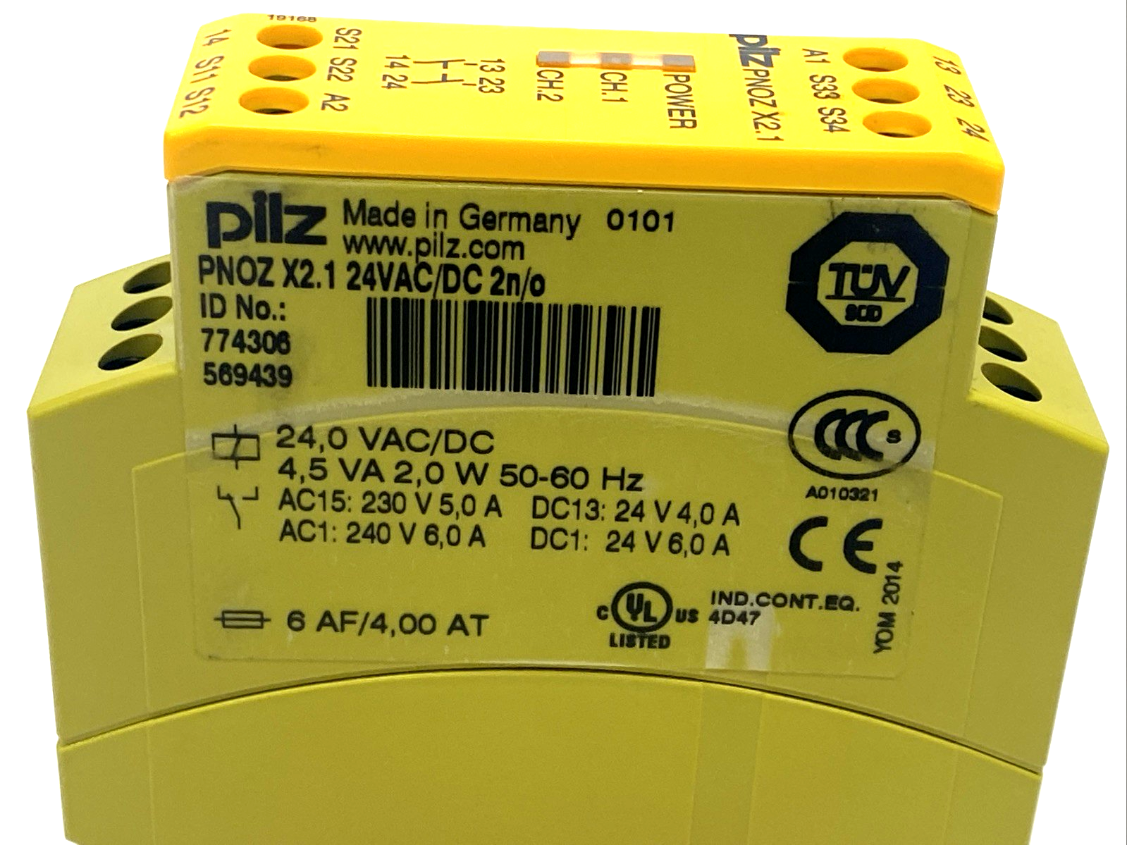 Pilz PNOZ X2.1 24VAC/DC 2n/o Safety Relay 24V AC/DC 774306 - Maverick Industrial Sales