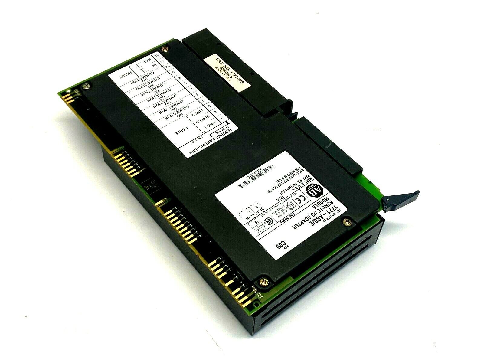 Allen Bradley 1771-ASB/E Rev C05 Remote I/O Adapter Module Firmware H 96218071 - Maverick Industrial Sales
