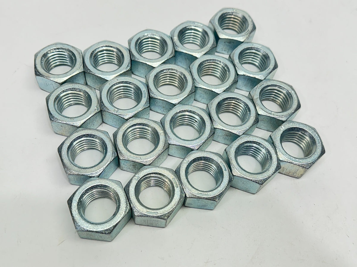 33008 | Hex Nuts 7/8-9 Grade 5 Steel Zinc 1-5/16″ Across Flats PKG OF 25 - New – Open box - Maverick Industrial Sales