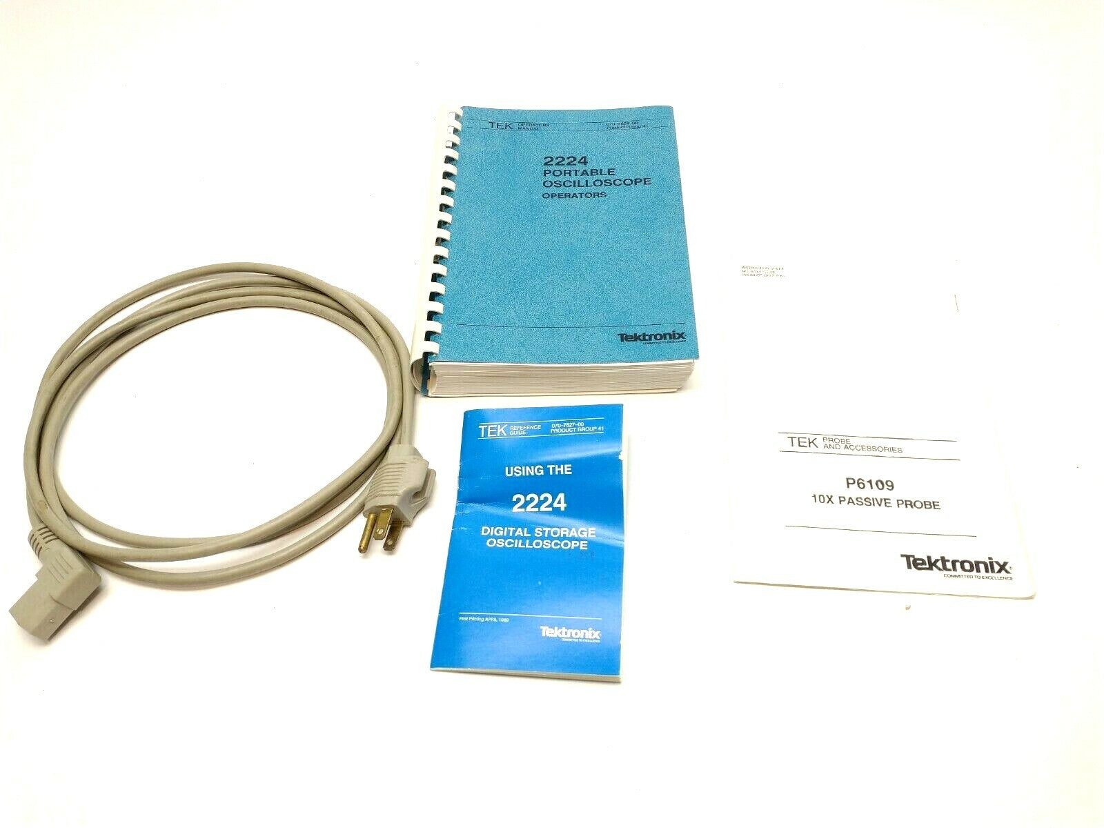 Tektronix 2224 60MHz 2-Channel Digital Storage Oscilloscope & K212 Portable Cart - Maverick Industrial Sales