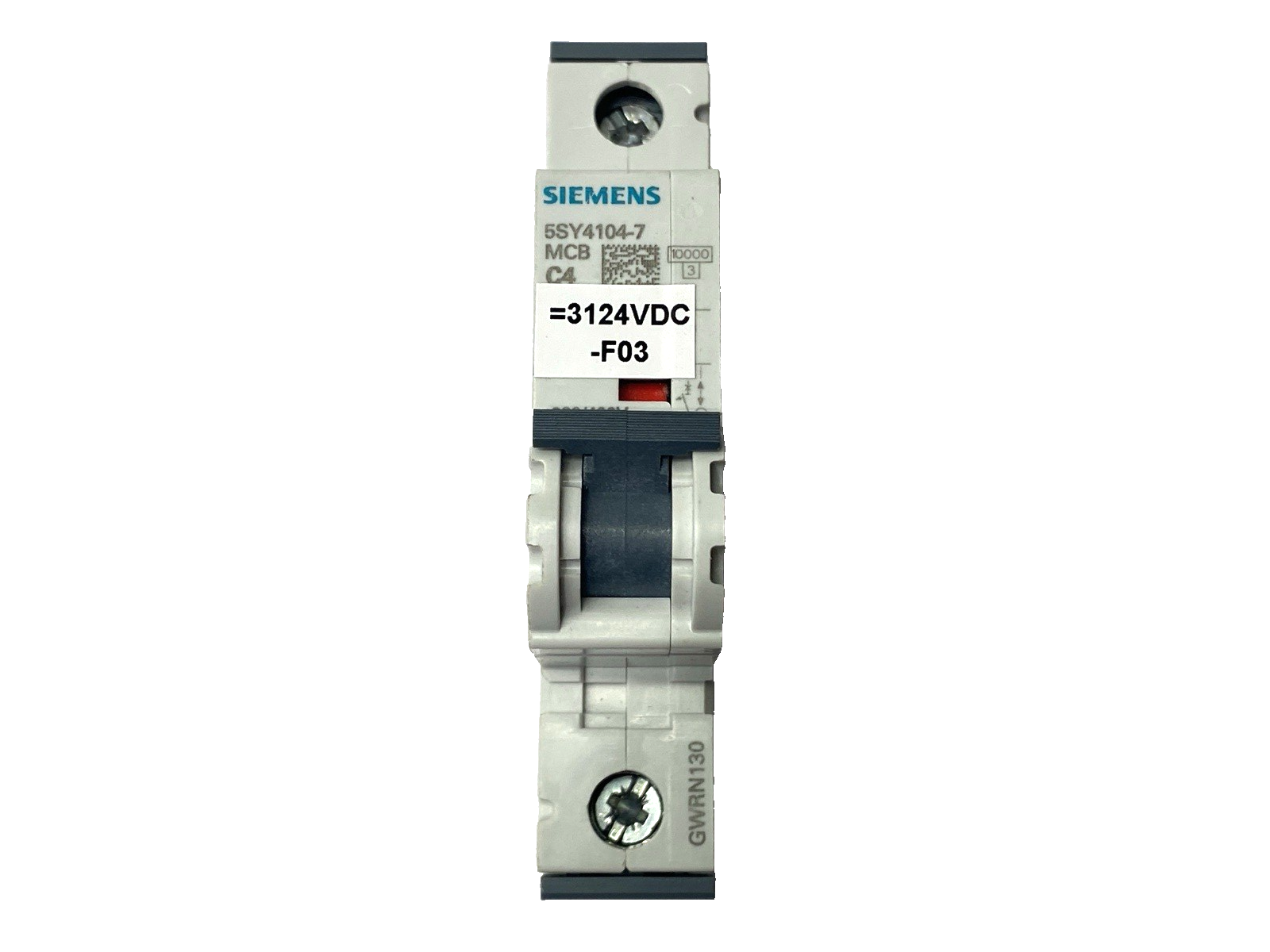 Siemens 5SY4104-7 Miniature Circuit Breaker 1-Pole 230/400V 4A - Maverick Industrial Sales