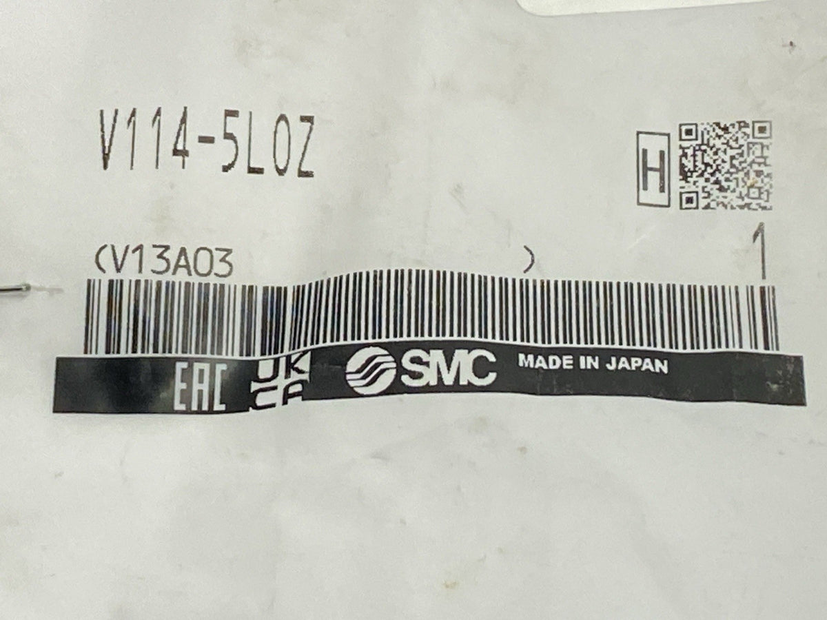SMC V114-5L0Z Solenoid Valve 3-Port 24VDC - Maverick Industrial Sales