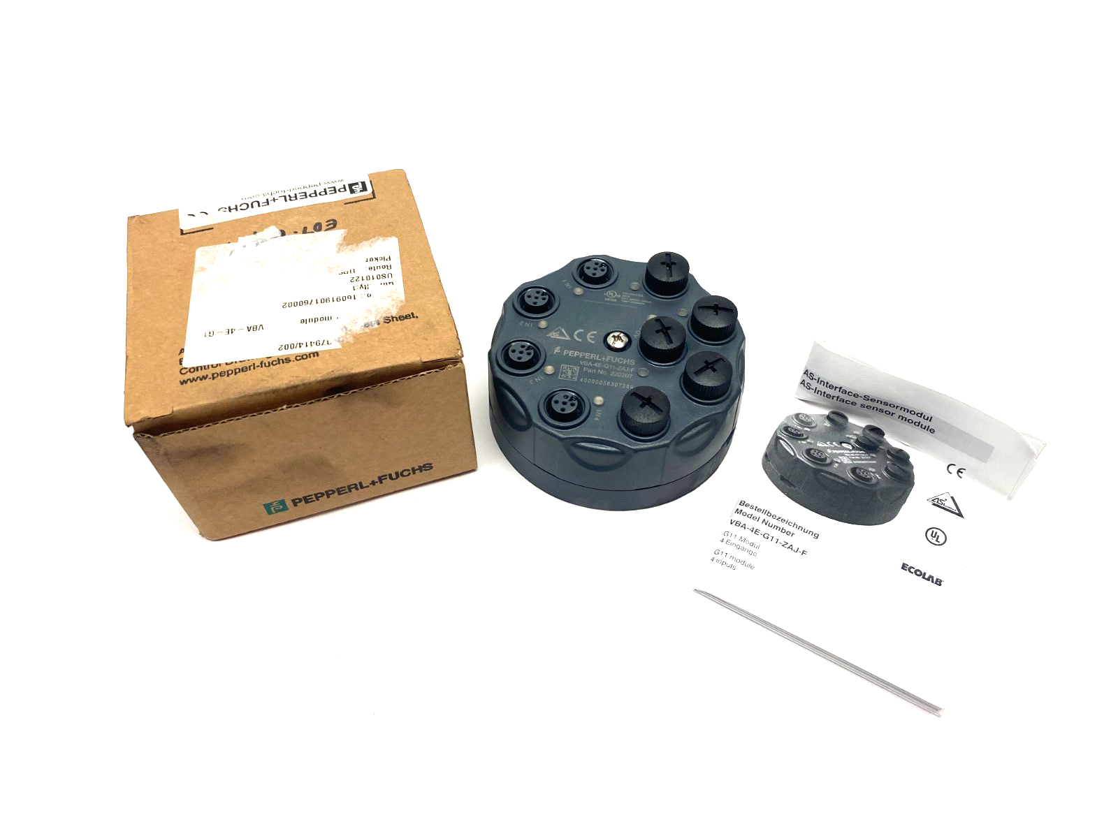 Pepperl+Fuchs VBA-4E-G11-ZAJ-F Interface Sensor/Actuator Module 220207 - Maverick Industrial Sales