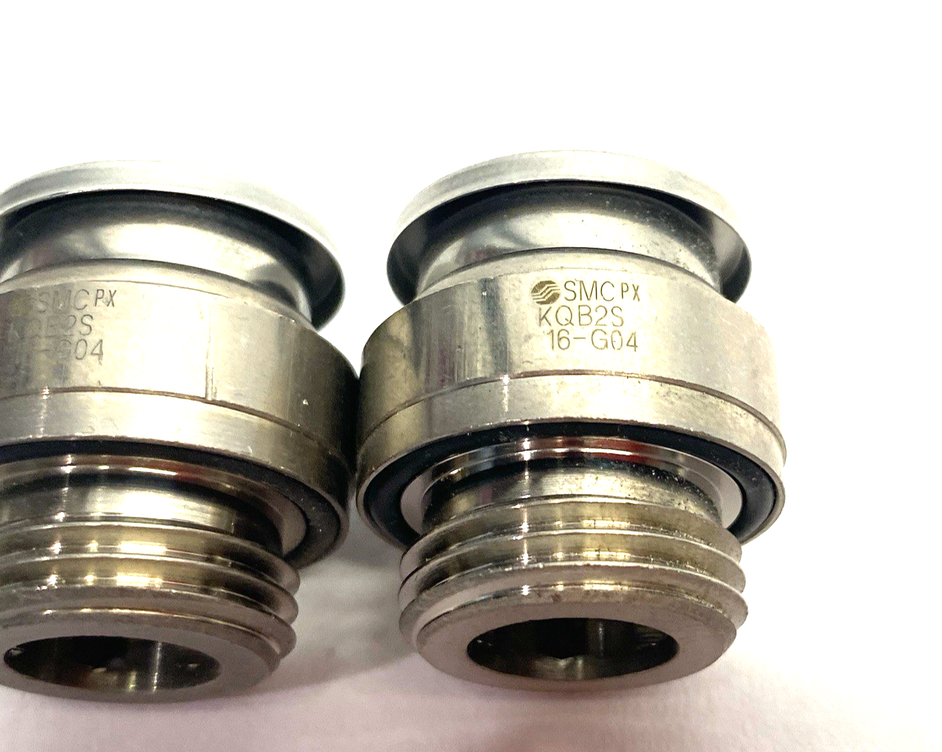 KQB2S16-G04 | SMC Metal Male Internal Hex Fitting, Straight, 16mm OD Tube LOT OF 2 - New – Open box - Maverick Industrial Sales