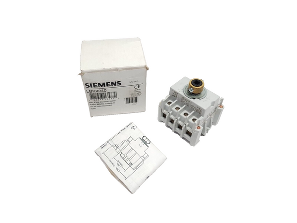 Siemens LBR4040 Rotary Disconnect Switch 4P 480VAC 40A - Maverick Industrial Sales