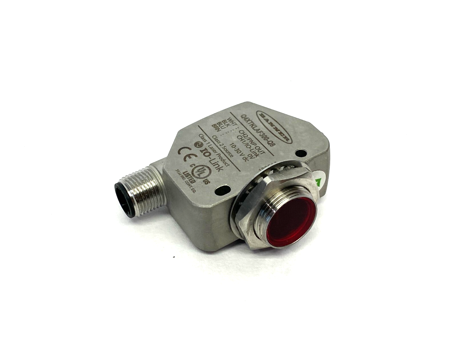 Banner Q4XTKLAF300-Q8 Rugged Laser Distance Sensor Adjustable Field 95301 - Maverick Industrial Sales