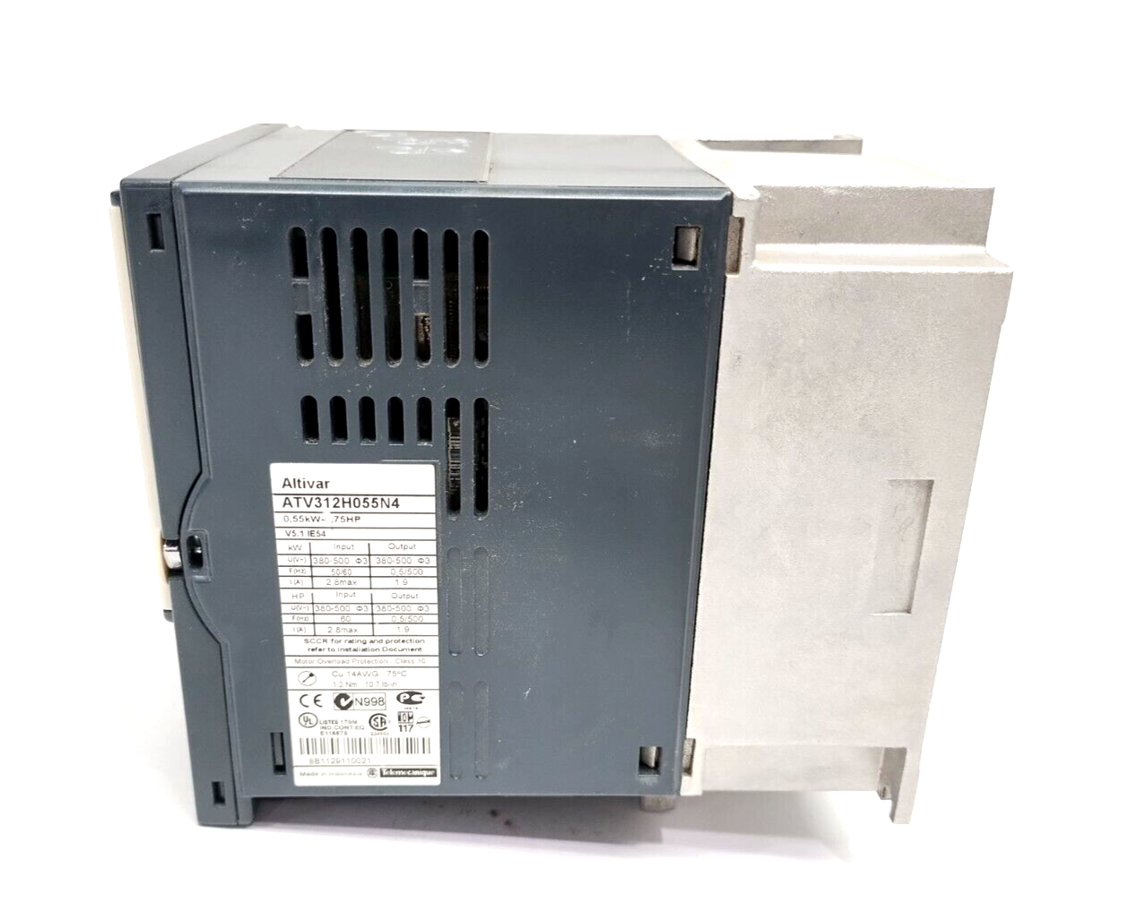 Schneider Electric ATV312H055N4 Variable Speed Drive 0.55kW 0.75hp 3PH 380-500V - Maverick Industrial Sales