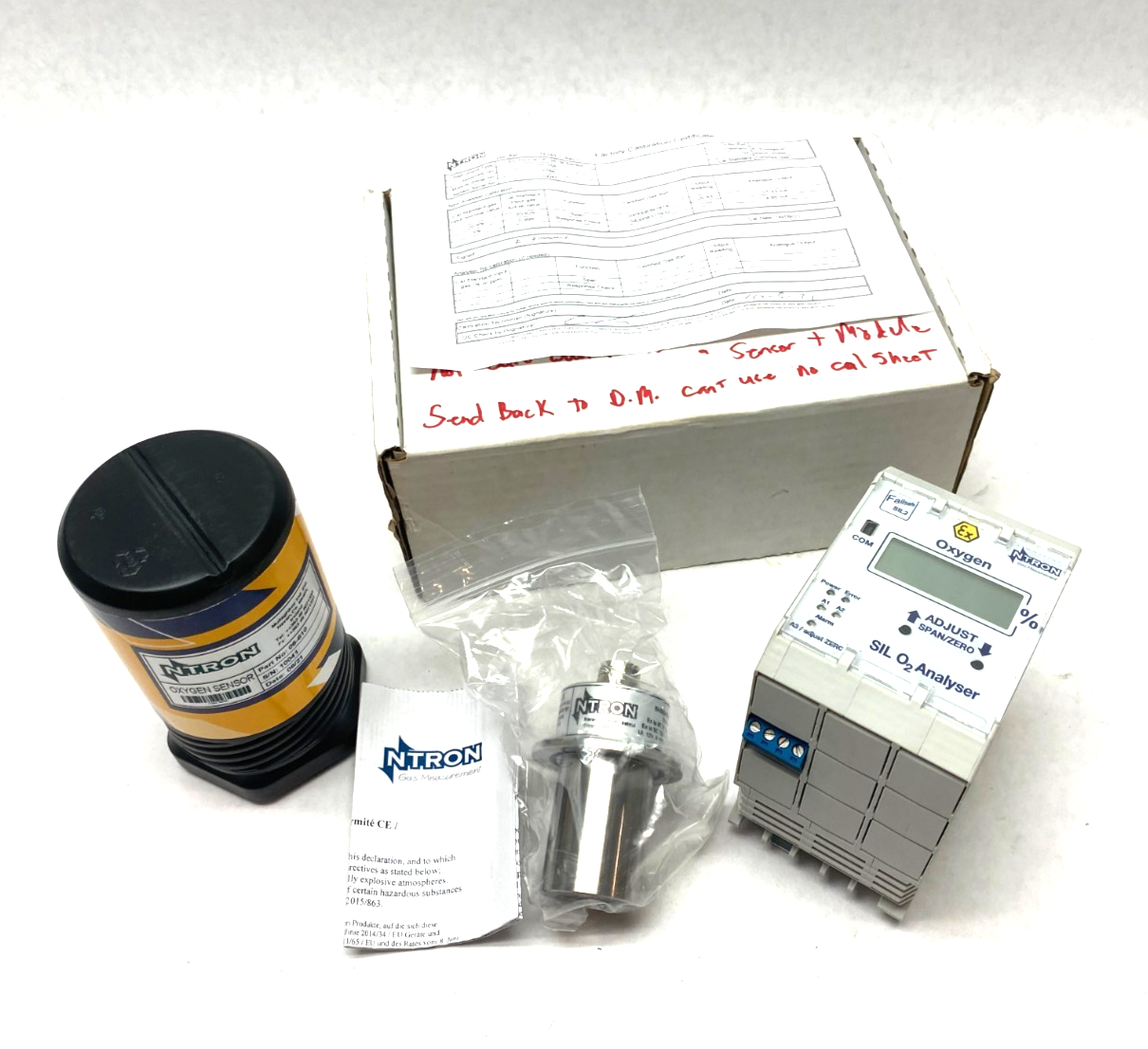 NTron Gas Measurement 06-799 SilO2 Oxygen Analyser & Sensor SILO2 Model 109 - Maverick Industrial Sales