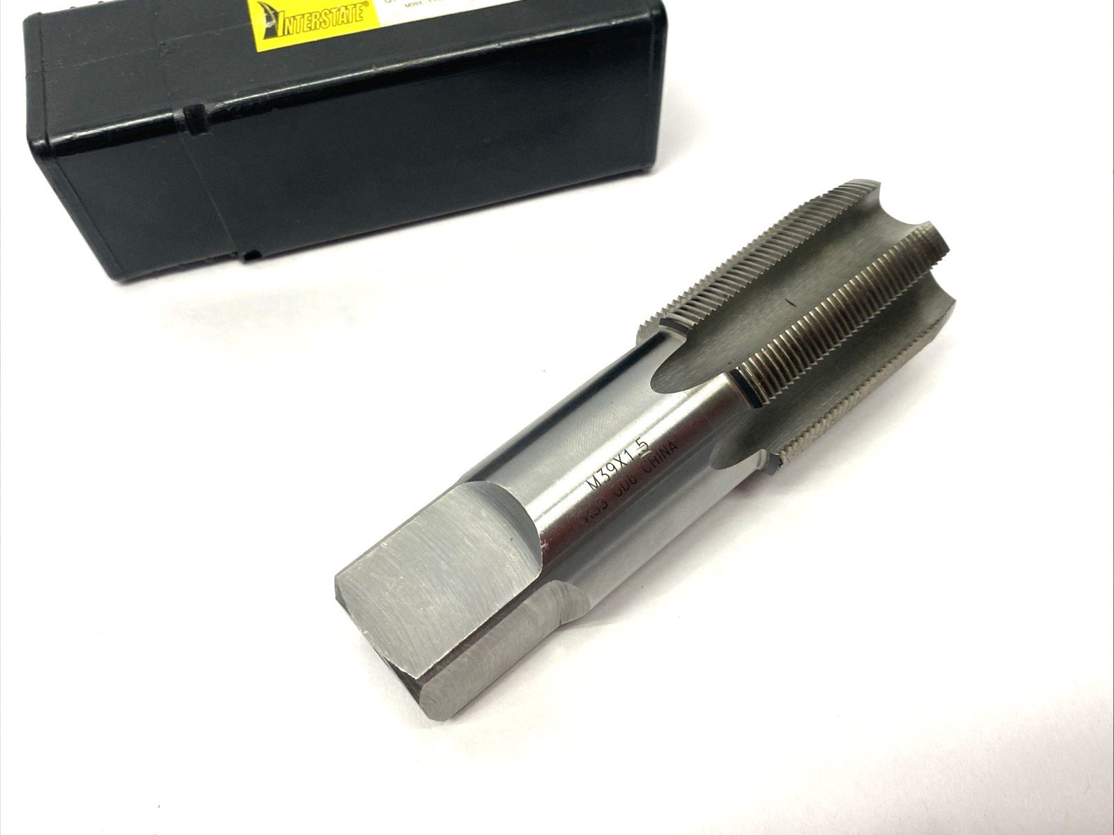 Interstate 09037516 Straight Flute Tap: M39x1.5 Metric Fine, 6 Flute - Maverick Industrial Sales