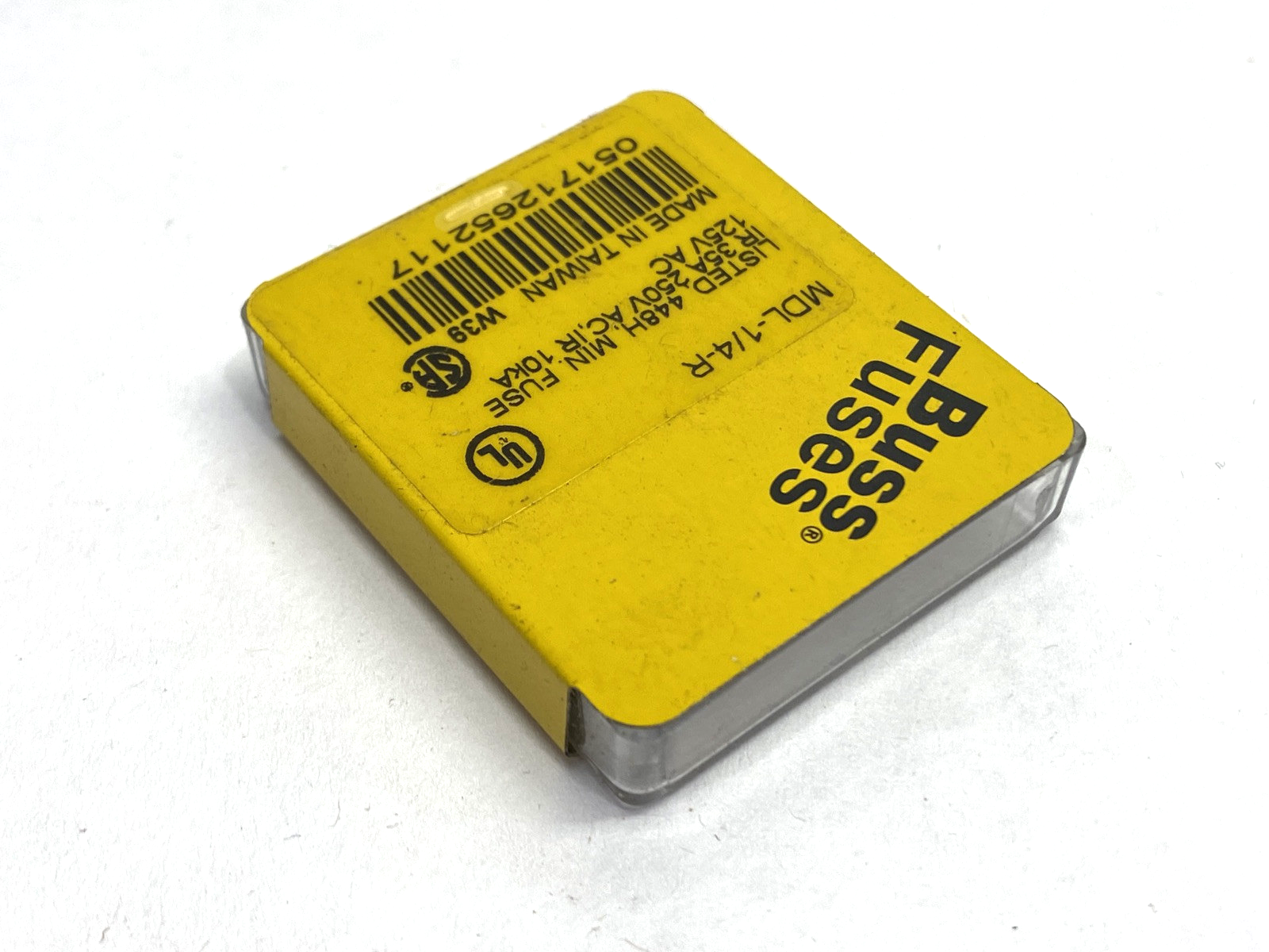 Cooper Bussmann MDL-1/4-R Miniature Fuse 0.25A 250VAC PACKAGE OF 5 - Maverick Industrial Sales