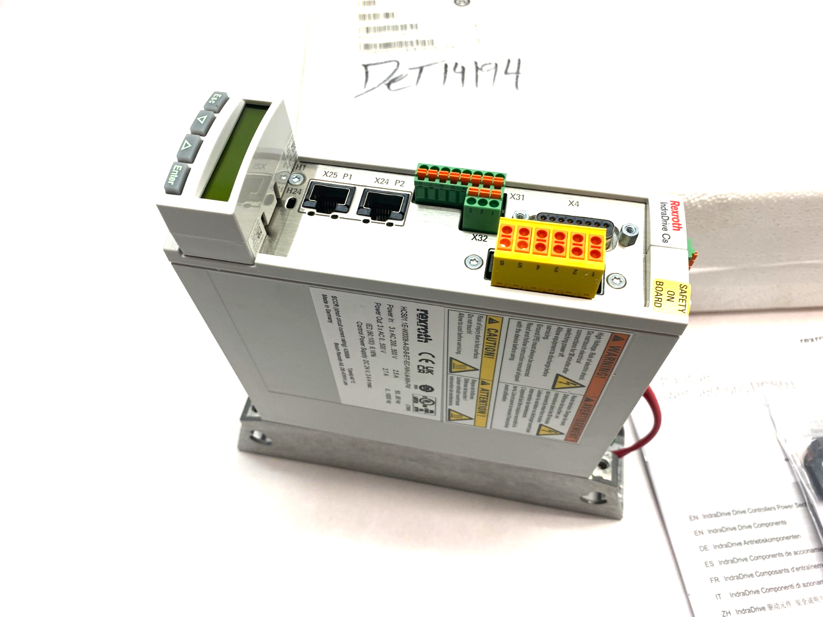 Bosch Rexroth R911331605 Comp. Converter HCS01.1E-W0008-A-03-B-ET-EC-NN-L4-NN-FW - Maverick Industrial Sales