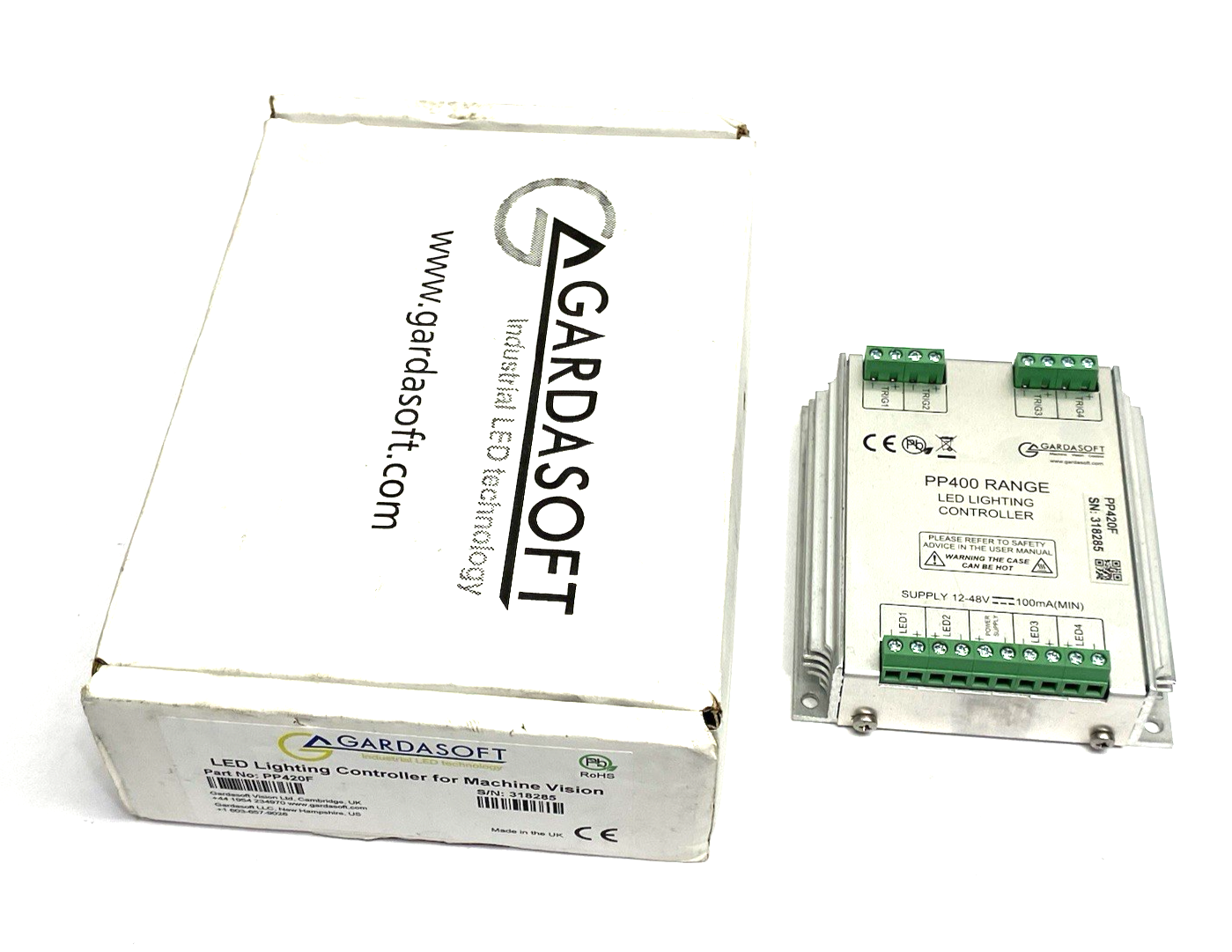 PP420F | Gardasoft LED Pulse/Strobe Controller, 4-Channel Output, SafeSense Tech. - New – Open box - Maverick Industrial Sales