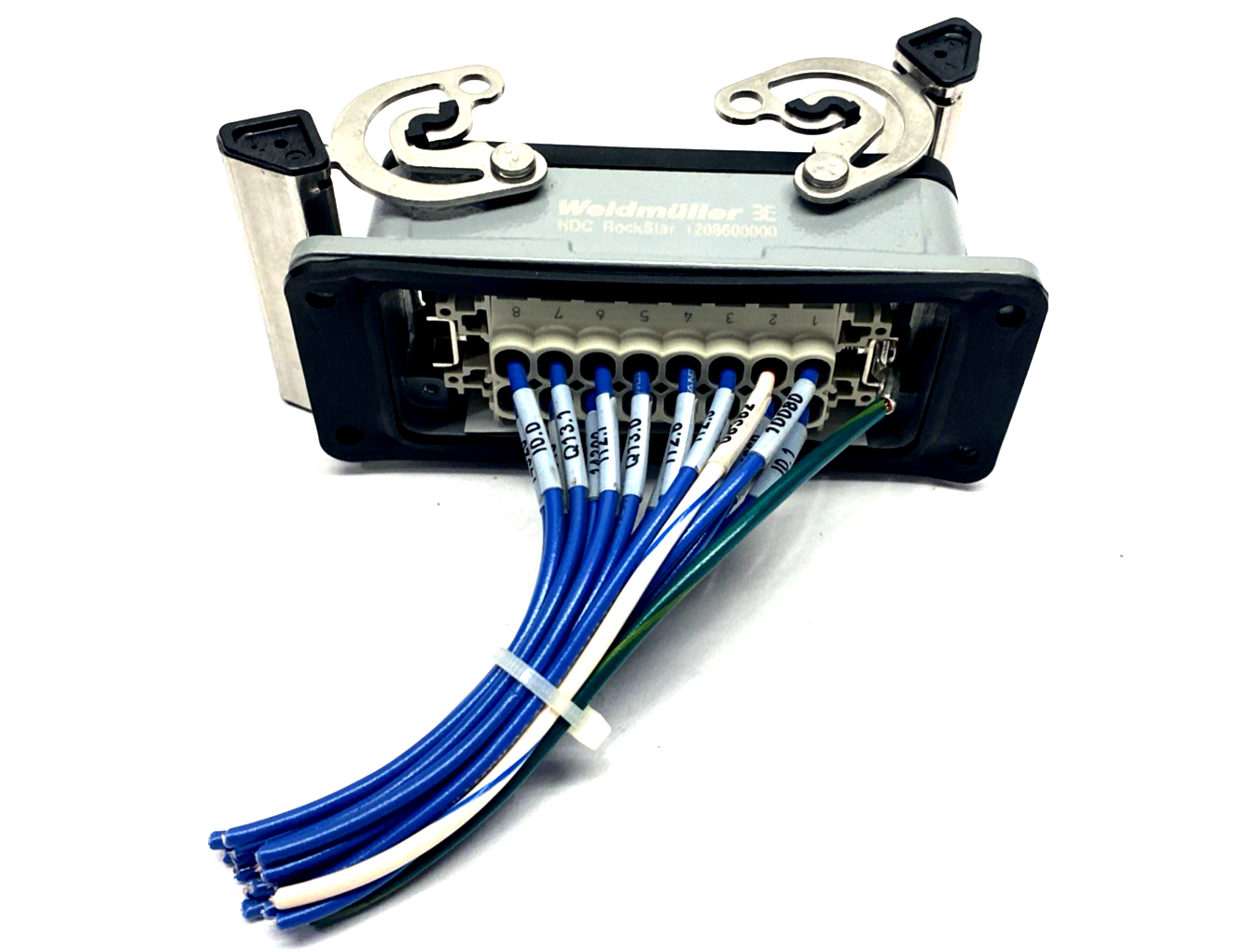 Weidmuller 1208600000 Housing HDC 16B ABU, 1207700000 Female Insert HDC HE 16 FS - Used - Maverick Industrial Sales