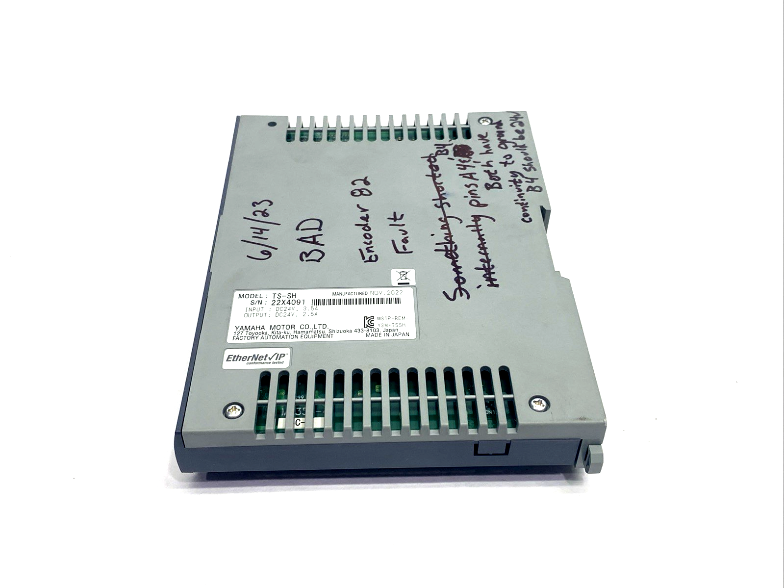 Yamaha TS-SH Single Axis Positioner Controller Module - Maverick Industrial Sales