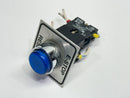 Telemecanique Z-BW06 Pushbutton 22mm Blue E-Stop Plate w/ ZB2-BE101 - Maverick Industrial Sales