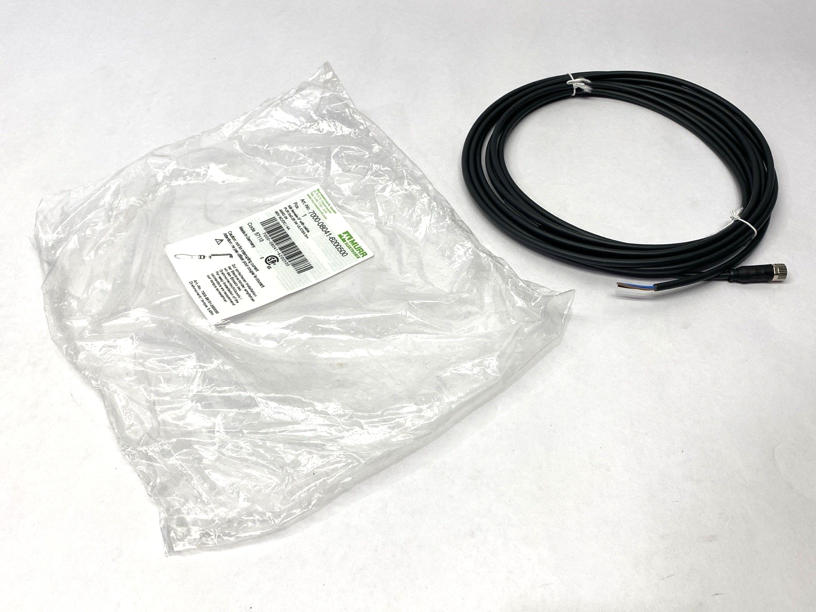 Murr Elektronik 7000-08041-6200500 Single Ended Cable Female Connector M8 5m - Maverick Industrial Sales
