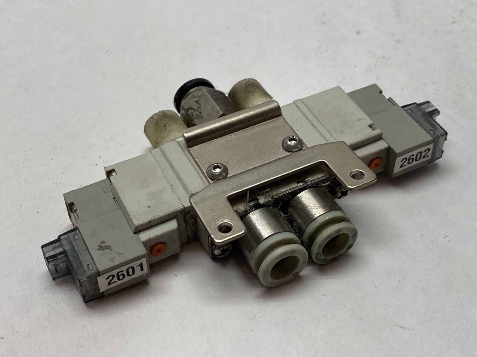 SMC SY5220-5LOZ-C8 Pneumatic Double Solenoid Valve 1/4" OD Tube Fitting - Maverick Industrial Sales