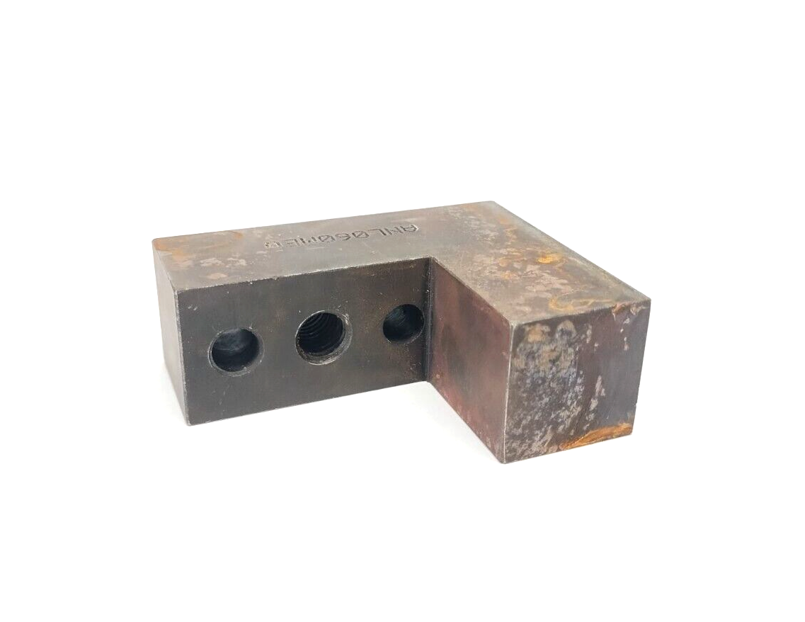 NAAMS ANL060 NC Block L-Shaped 3-Hole M10x1.5, Clamp Block LH, ANL060MEQ - Maverick Industrial Sales