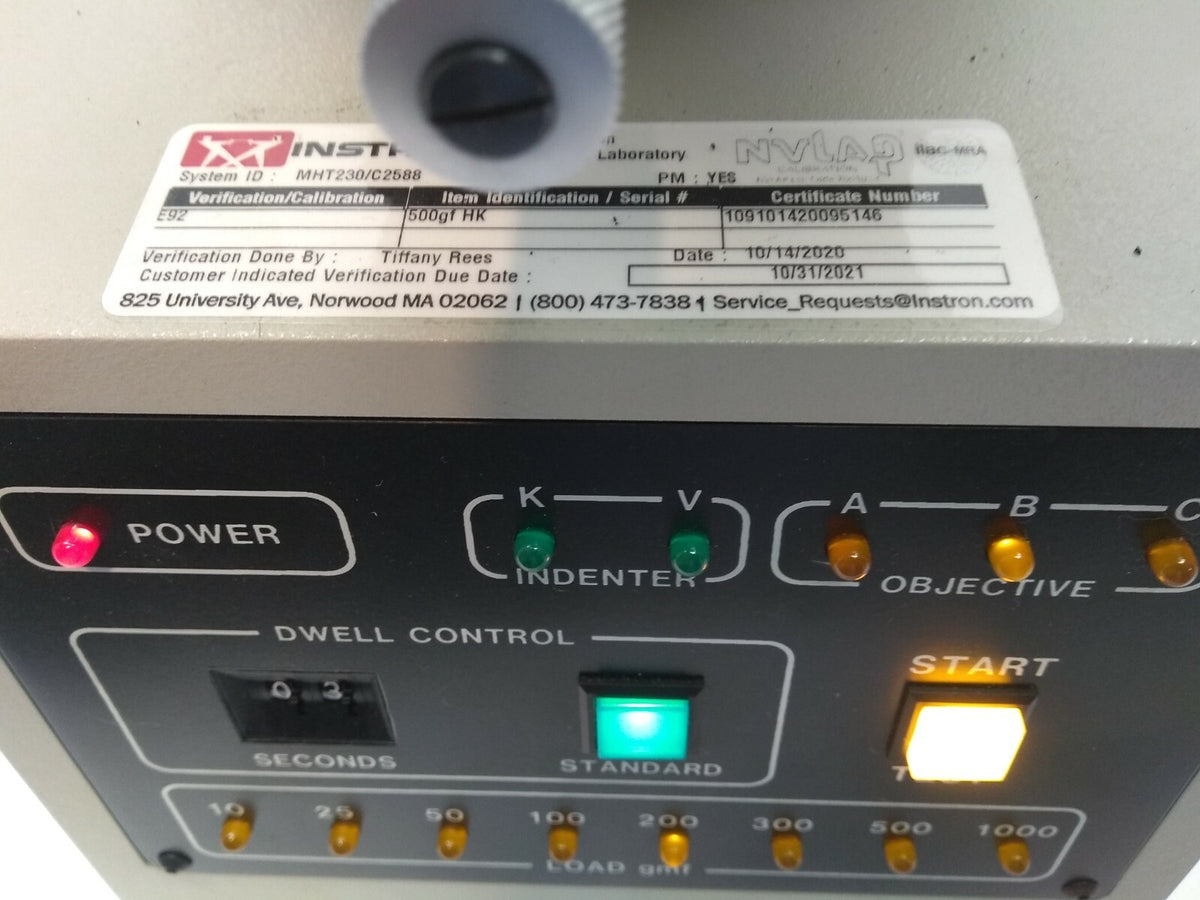 MHT230 | LECO Hardness Tester MHT 200 Series 110V - Used - Maverick Industrial Sales