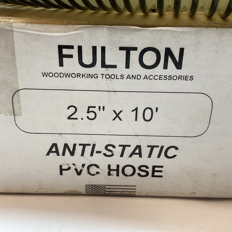 Fulton 2.5" x 10' Anti-Static PVC Hose Clear - Maverick Industrial Sales