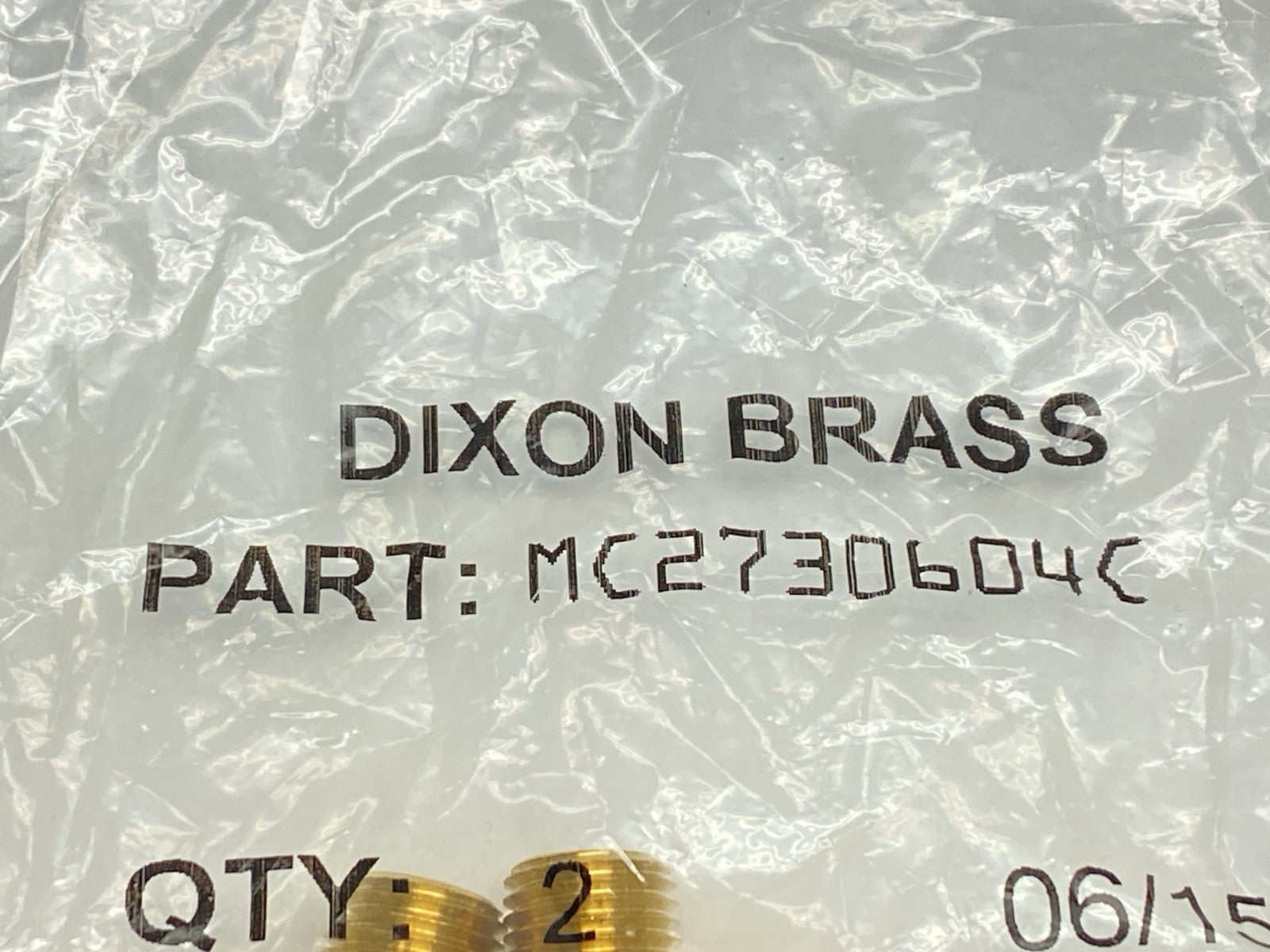 Dixon 2730604C Push-On Hose Barb Adapter Elbow 3/8" NPT x 3/8" Hose LOT OF 2 - Maverick Industrial Sales