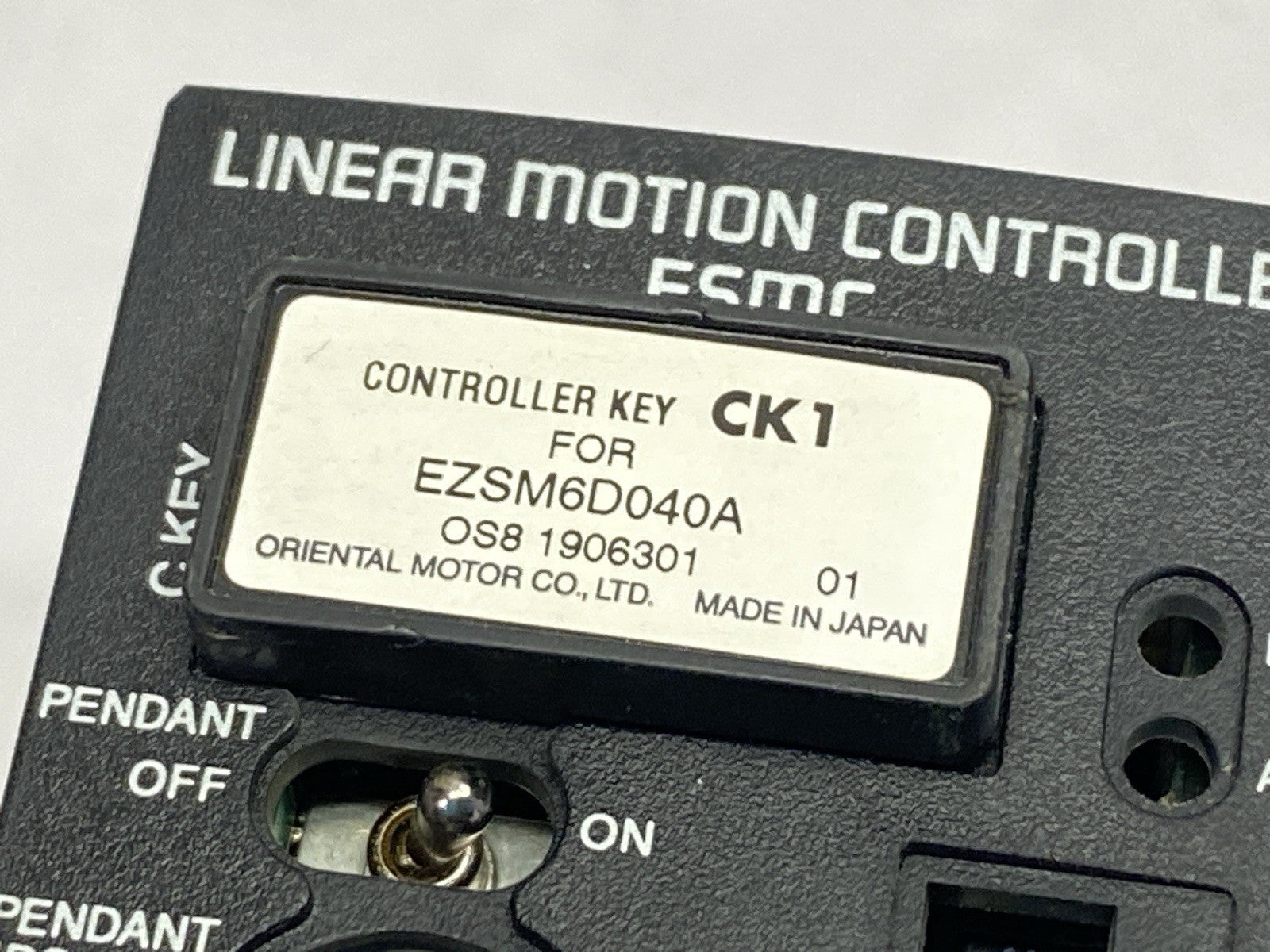 ESMC-A2 | Oriental Motor Limo Linear Motion Controller w/ Key CK1 For EZSM6D040A - Used - Maverick Industrial Sales