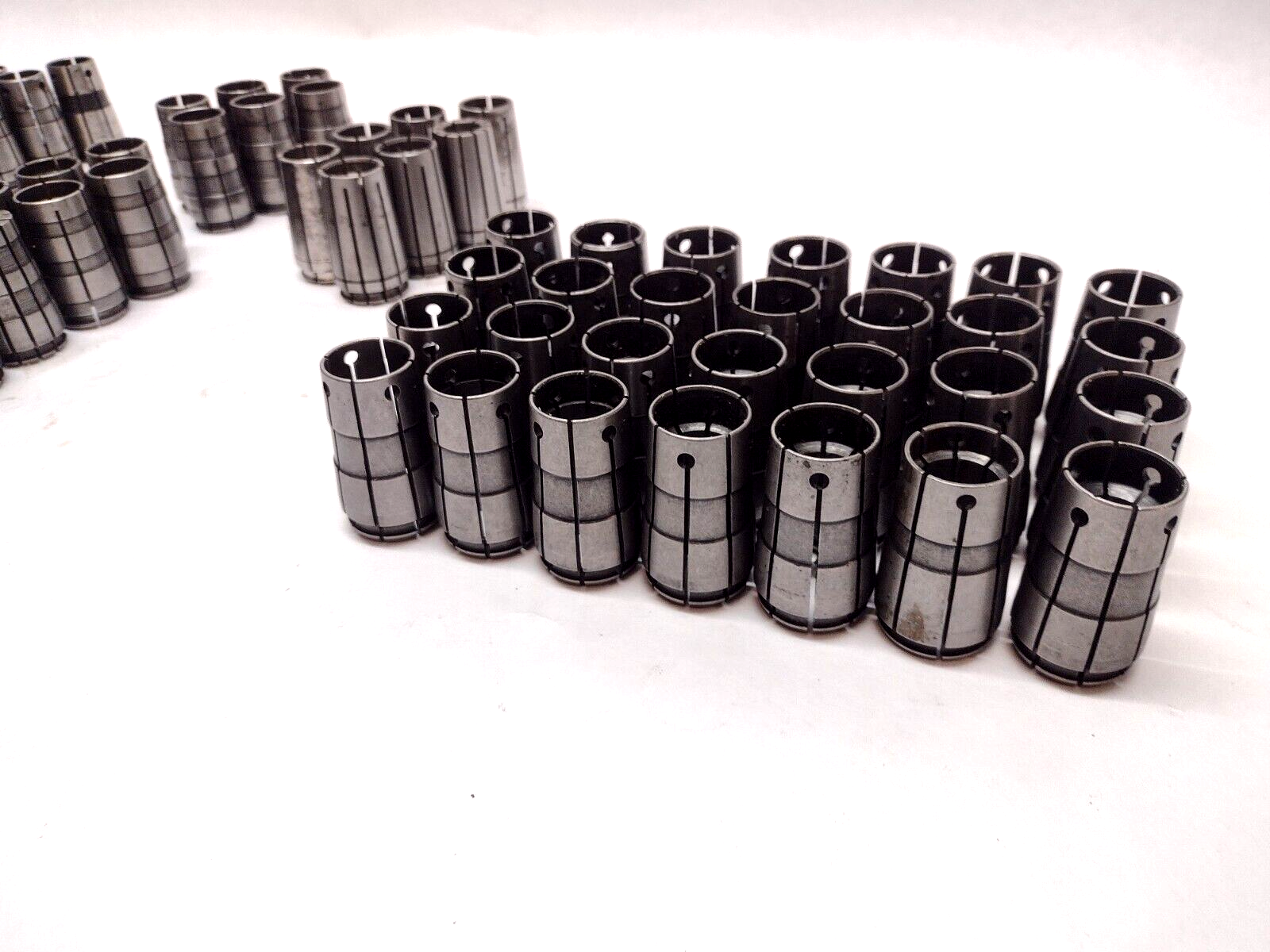 69 Pieces | Assorted CNC Spring Collets LOT OF 69 - Used - Maverick Industrial Sales