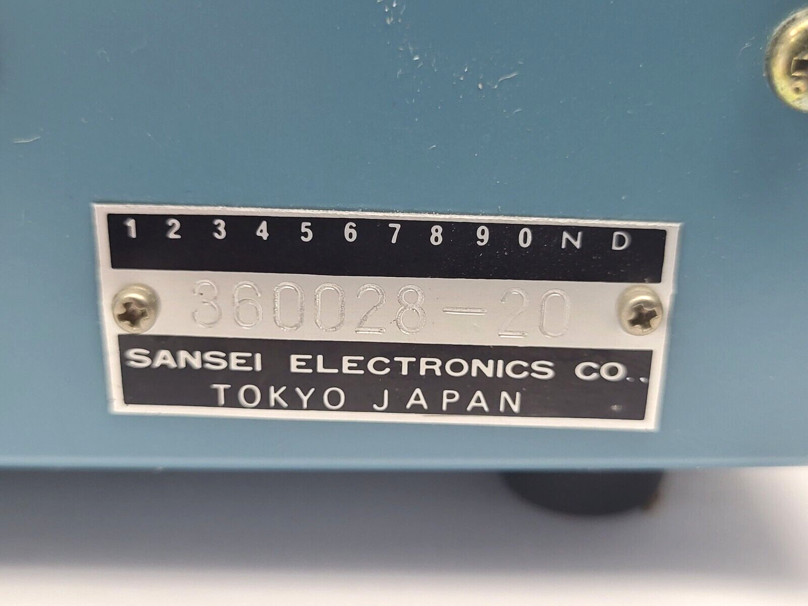 PAX506B | Sansei Denshi Co. Fundamental At Blank Counter and Oscillator 100VAC - Used - Maverick Industrial Sales