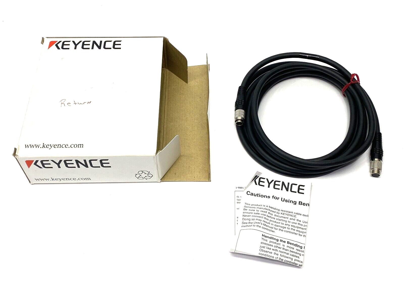 Keyence CA-CH3BE Flex Resistant Extension Cable 3m, Intuitive Vision System - Maverick Industrial Sales