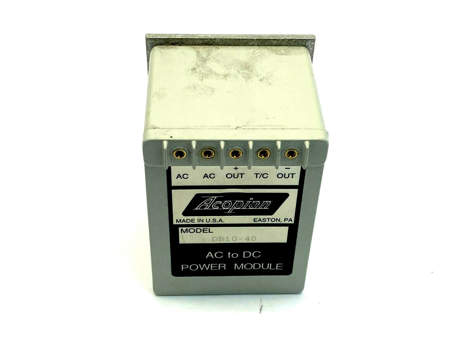 Acopian DB10-40 AC to DC Power Module MISSING SCREWS - Maverick Industrial Sales