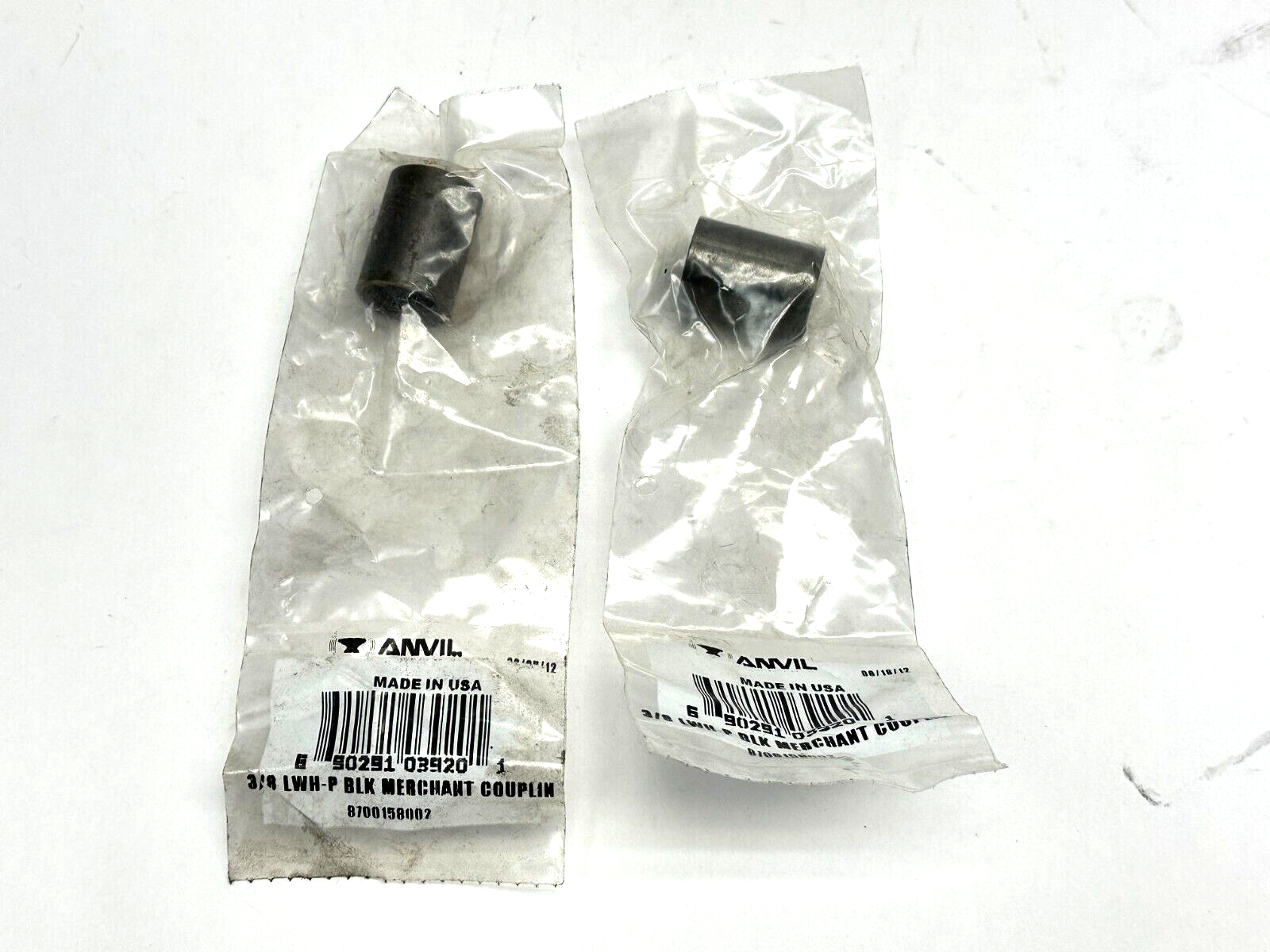 Anvil 8700158002 3/8 LWH-P BLK Merchant Coupling LOT OF 2 - Maverick Industrial Sales