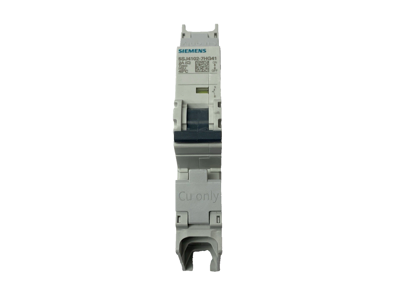 Siemens 5SJ4102-7HG41 Miniature Circuit Breaker 1-Pole C-Trip 240V 14kA 2A - Maverick Industrial Sales