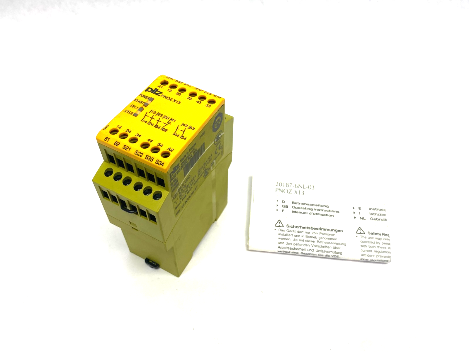 Pilz PNOZ X13 24VDC 5n/o 1n/c Safety Relay 774549 - Maverick Industrial Sales