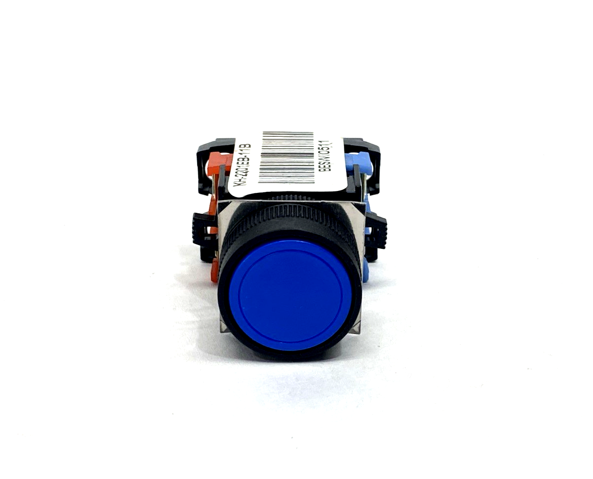 Koino KH-2201EB-11B Push Button Switch 22mm, Momentary, Blue, 125/250VAC - Maverick Industrial Sales