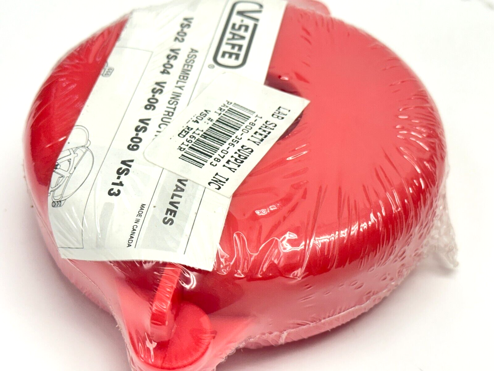 V-Safe VS-04 Red Valve Wheel Lockout Cover - Maverick Industrial Sales
