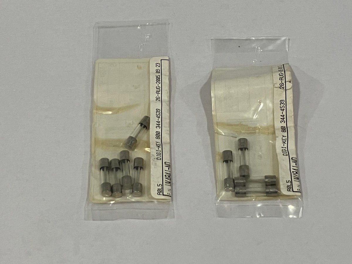 WK4841-ND | Littlefuse Fuse T-LAG 500mA 250V 5X20mm LOT OF 9 - New – Open box - Maverick Industrial Sales