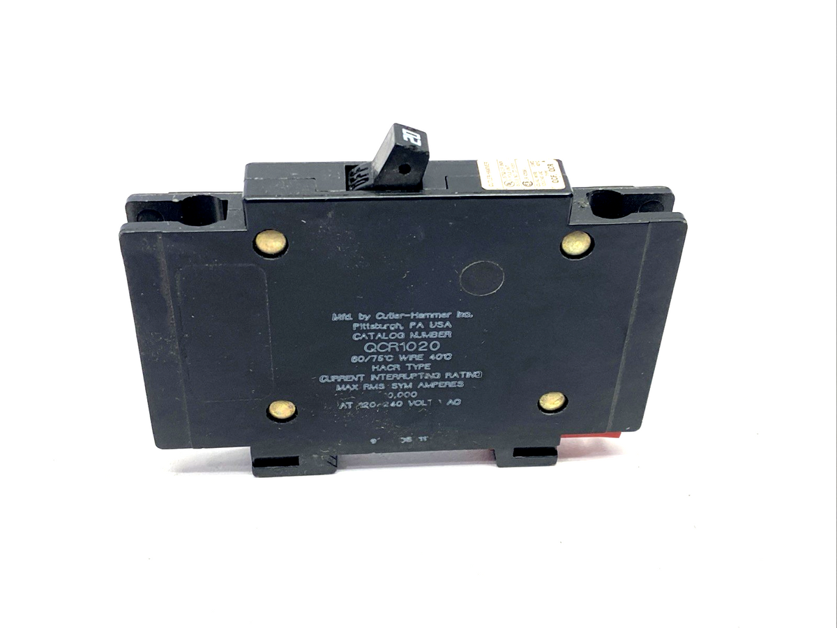 Cutler-Hammer QCR1020 Single Pole Circuit Breaker 120V/240V 20A - Maverick Industrial Sales