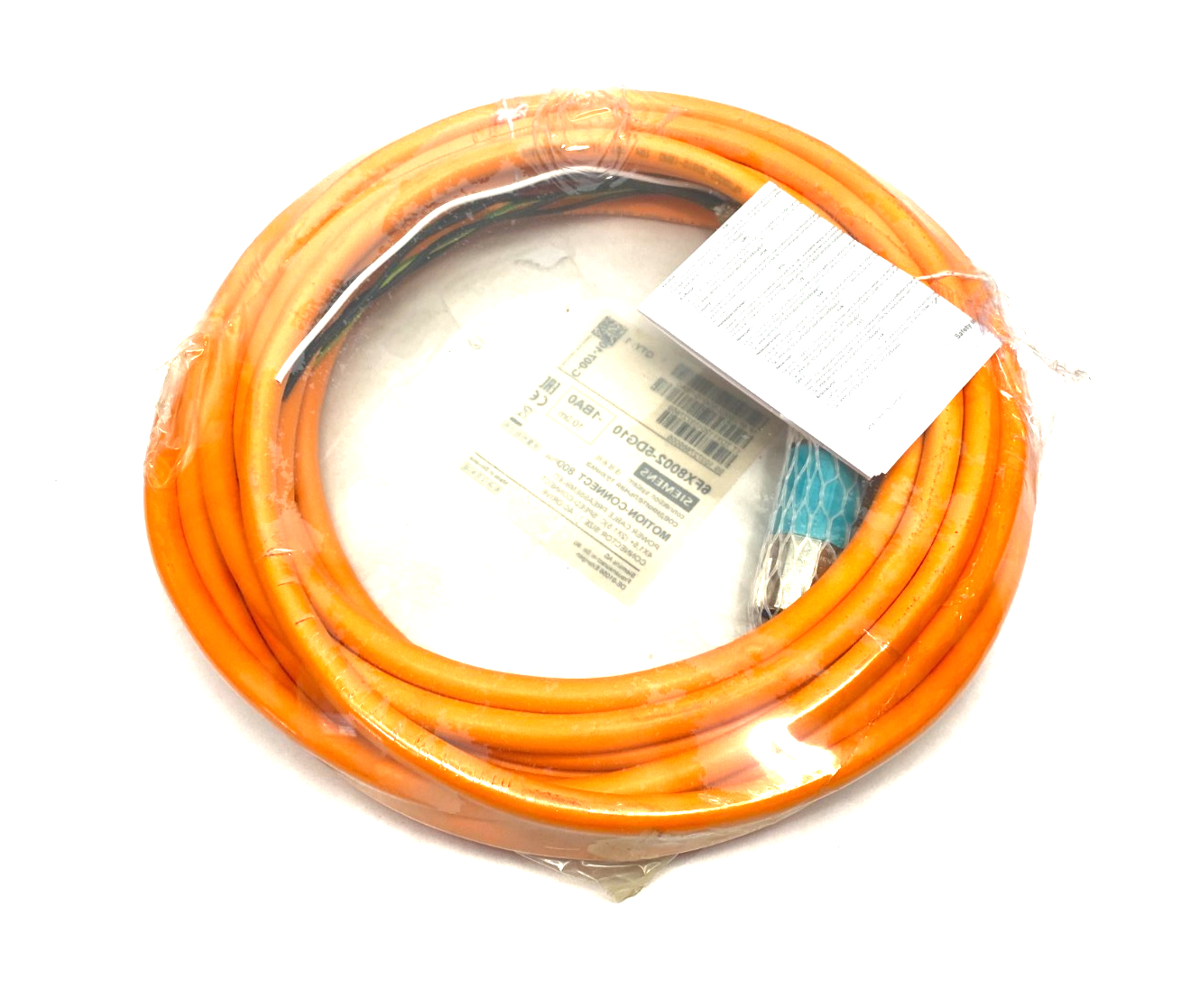 Siemens 6FX8002-5DG10-1BA0 MOTION-CONNECT Power Cable Assembly 10m 800Plus - Maverick Industrial Sales