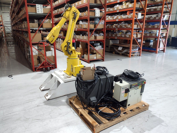 Fanuc M-16iAL 6 Axis Robot with RJ3 Controller, Power Supply, and Teach Pendant
