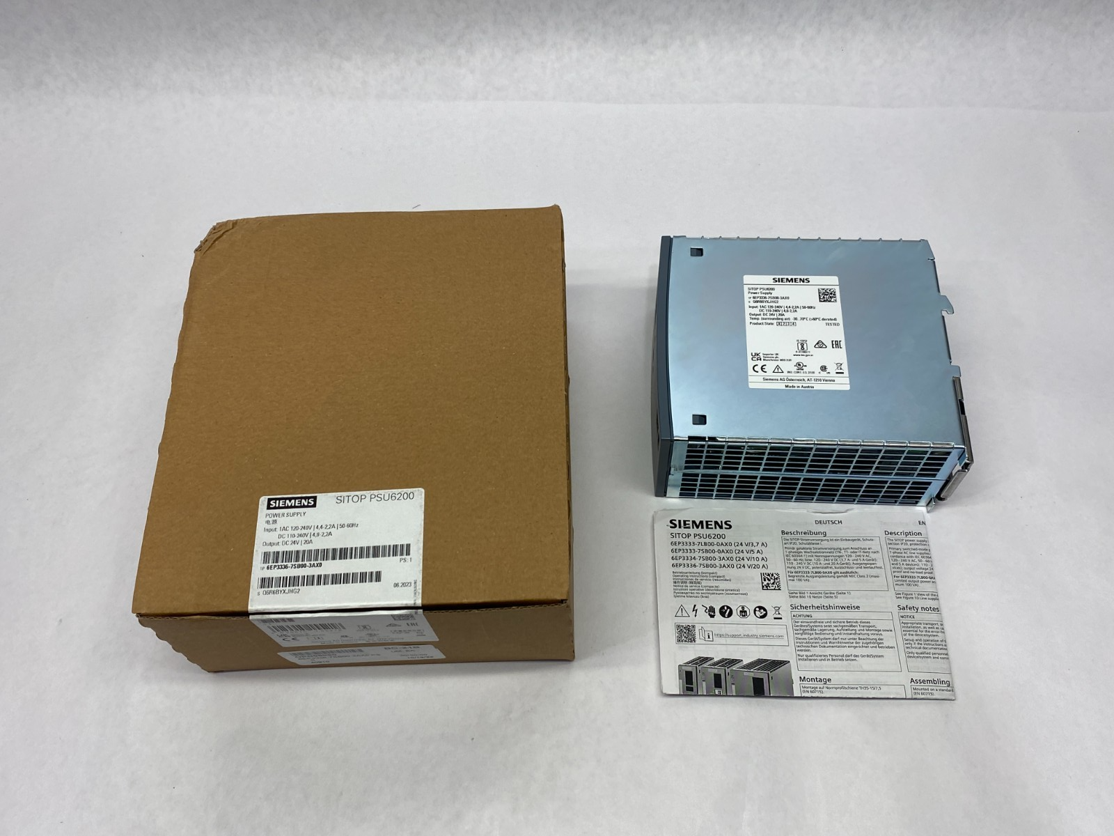 Siemens 6EP3336-7SB00-3AX0 SITOP PSU6200 Power Supply Module - Maverick Industrial Sales